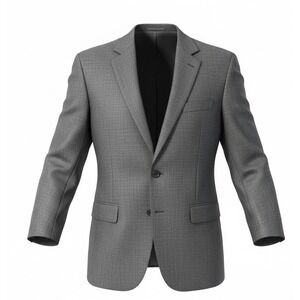 Ralph Lauren Men's Gray, Glenn Plaid Wool 2-piece Suit 42R